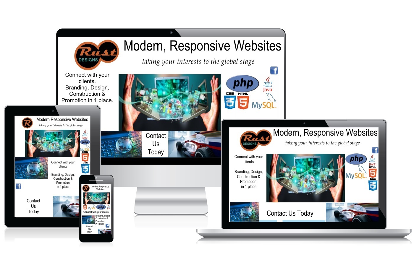 RUST Site Designs Homepage